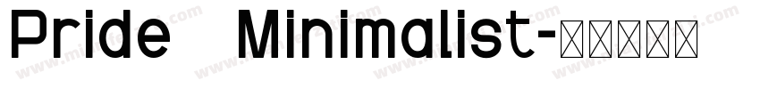 Pride   Minimalist字体转换
